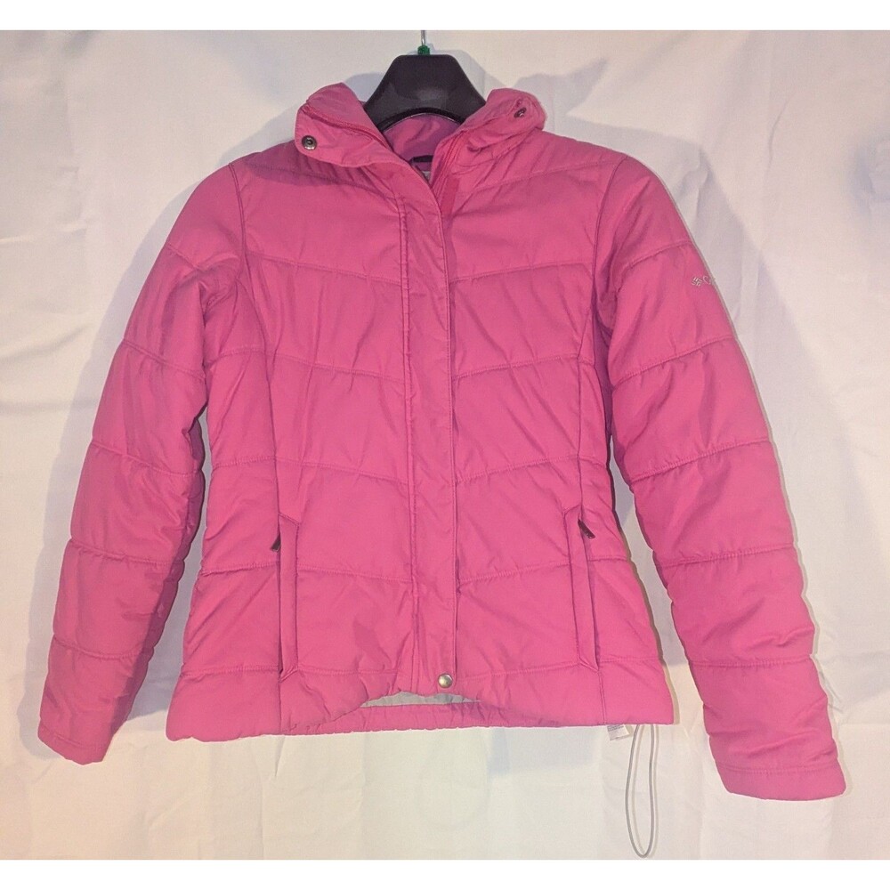 Vintage Columbia Heavenly Hooded Puffer Jacket Pink Womans M